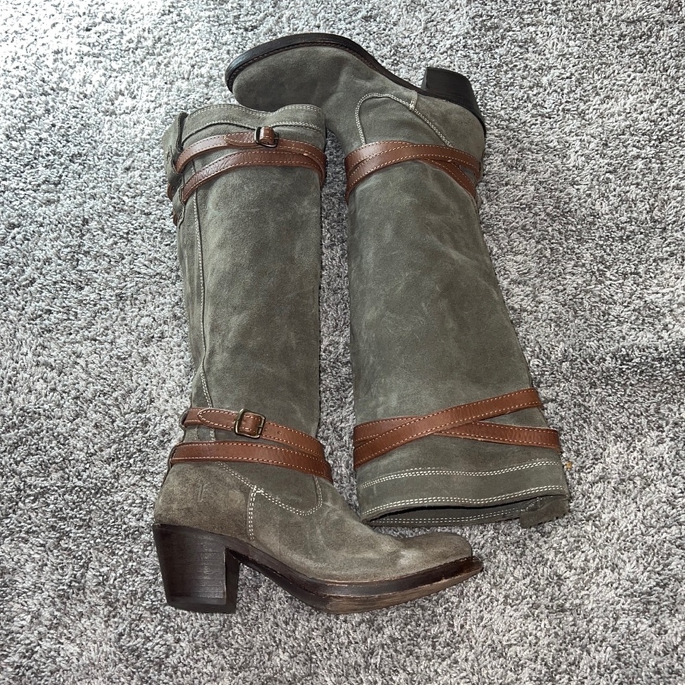 FRYE Jane Strappy Knee High Boot